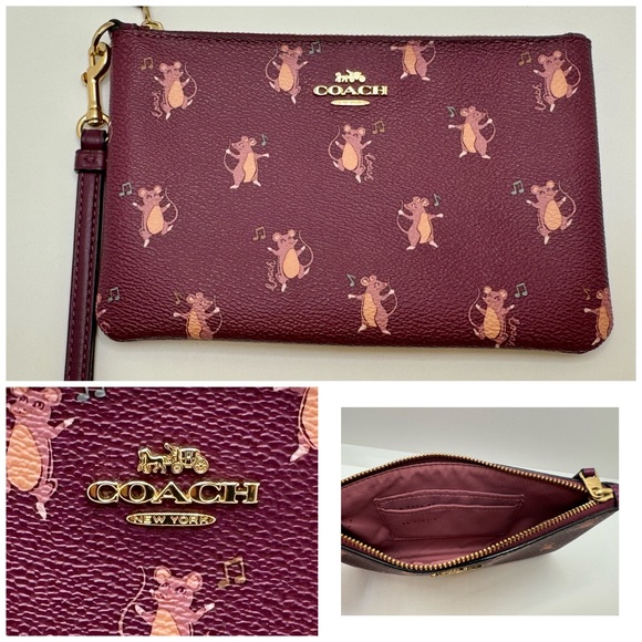 Coach Handbags - NWOT Coach Party Mouse Wristlet Wallet Credit Card Case 38923